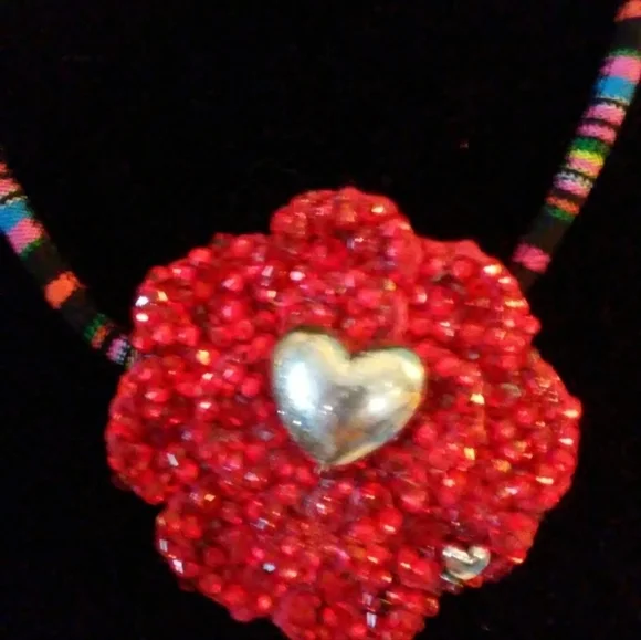 NWT Heirloom Artisanal  Convertible Necklace With Swarovski crystals. - Picture 10 of 10